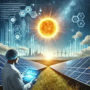 Painéis solares instalados em um telhado residencial sob um céu azul.
