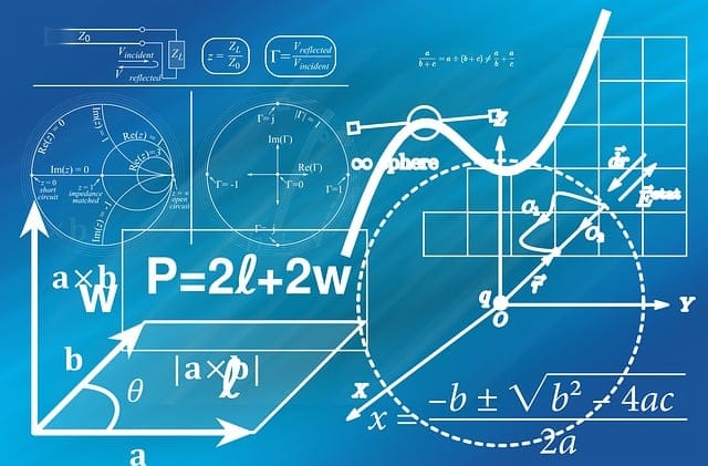 Ilustração colorida de números flutuando sobre um fundo abstrato representando o sistema numérico.