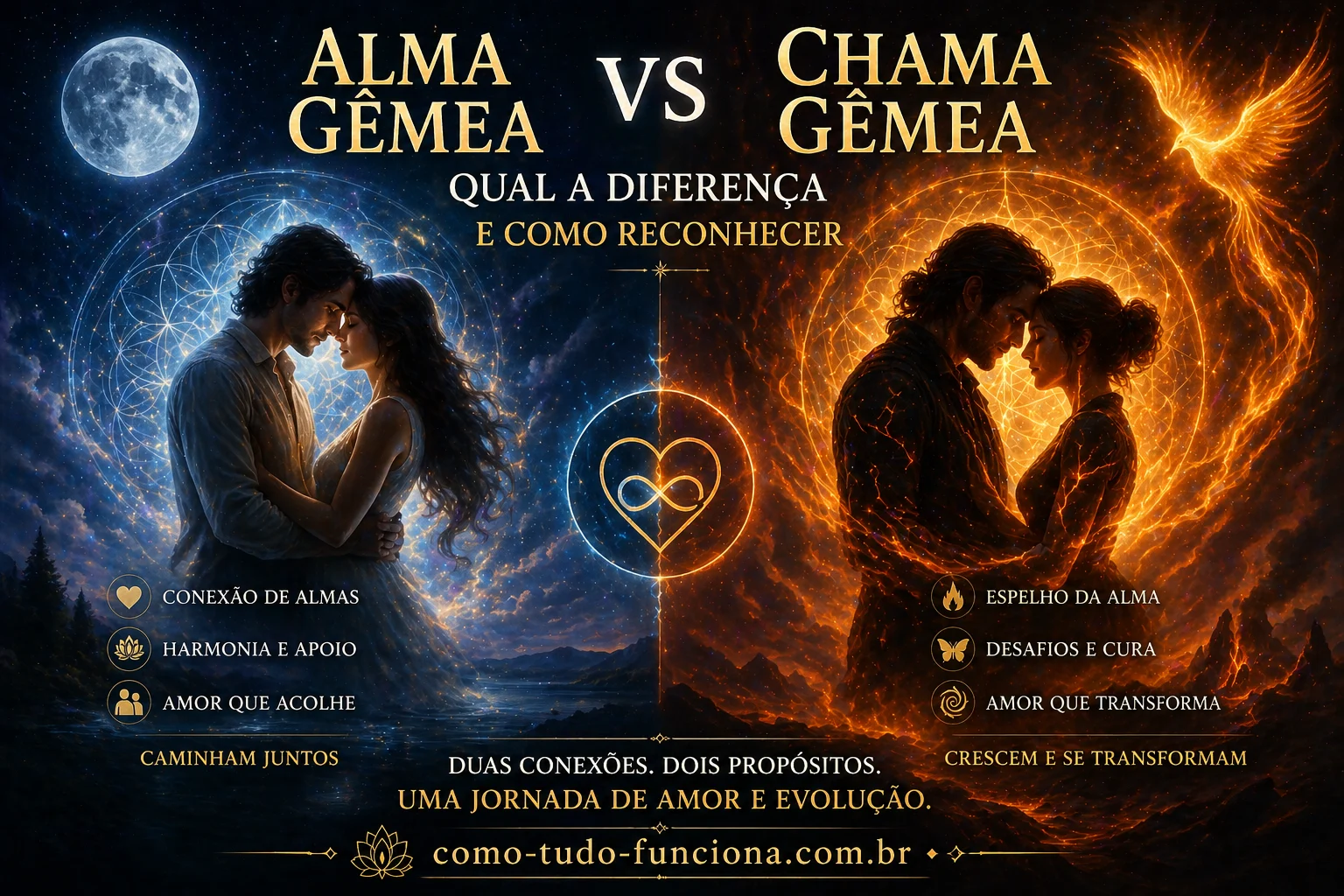 Alma Gêmea vs Chama Gêmea: Qual a Diferença e Como Reconhecer alma gêmea vs chama gêmea diferença como reconhecer sinais números angélicos espiritualidade