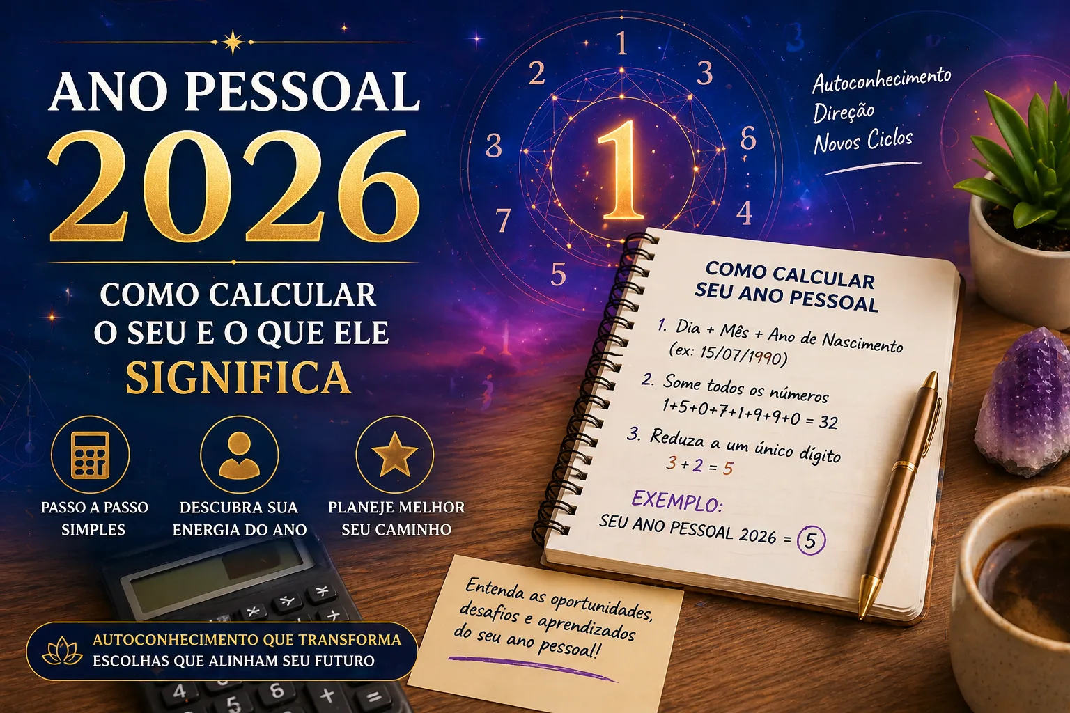 Ano Pessoal 2026: Como Calcular e O Que Cada Número Significa ano pessoal 2026 como calcular numerologia significado data de nascimento